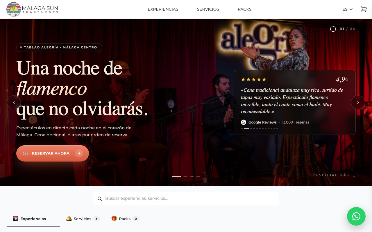 Málaga Sun Group - Portal de Experiencias