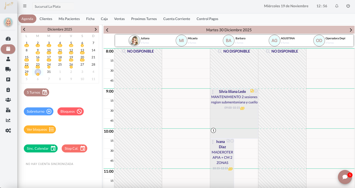 Software Gestión multisucursal - Clínica Medicina Estética